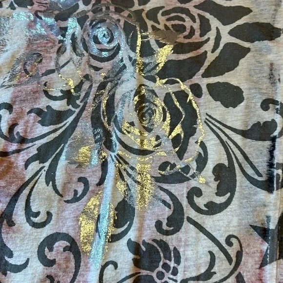 Maurices AMERICANA banded TEE SIZE 1 festive 4th of July - Picture 6 of 8